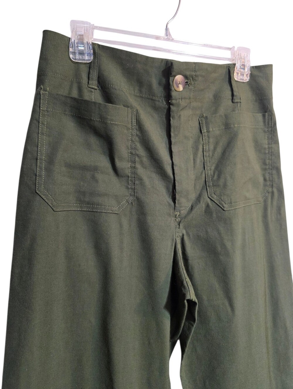 EUC ANTHROPOLOGIE MAEVE COLETTE WIDE LEG PANTS FERN SZ 31 - Picture 5 of 10